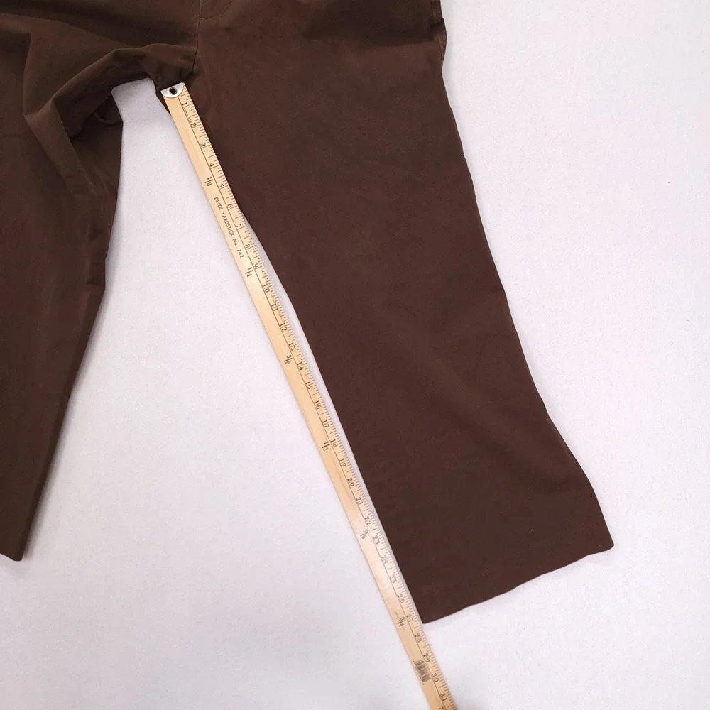Banana Republic Mens Emerson‎ Straight Chino Pants 35x27.5 Brown Cotton Stretch